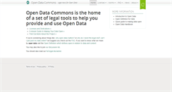 Desktop Screenshot of opendatacommons.org