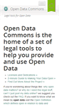 Mobile Screenshot of opendatacommons.org