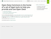 Tablet Screenshot of opendatacommons.org